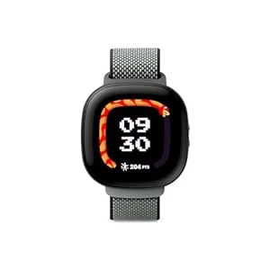 Fitbit Ace LTE kids smartwatch in light blue colorway showing activity screen