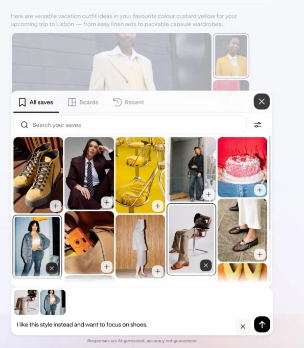 Ask Pinterest 读取用户保存内容继续细化需求