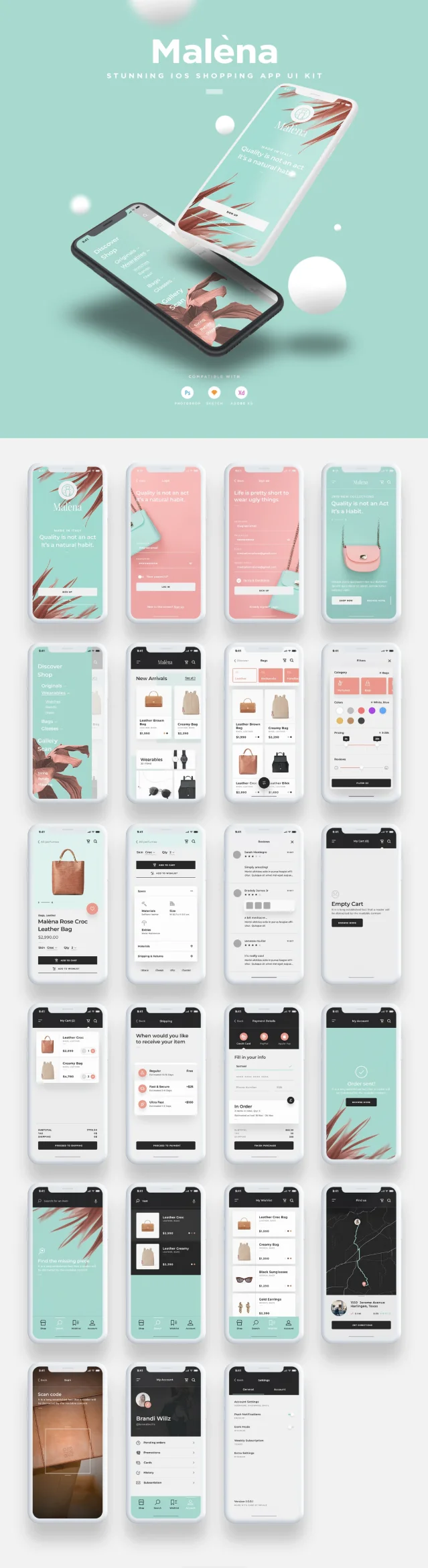 移动端购物 App 产品设计稿