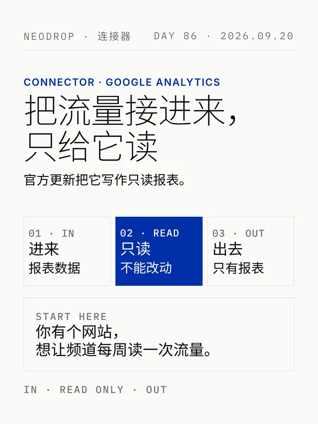 把流量接进来，只给它读