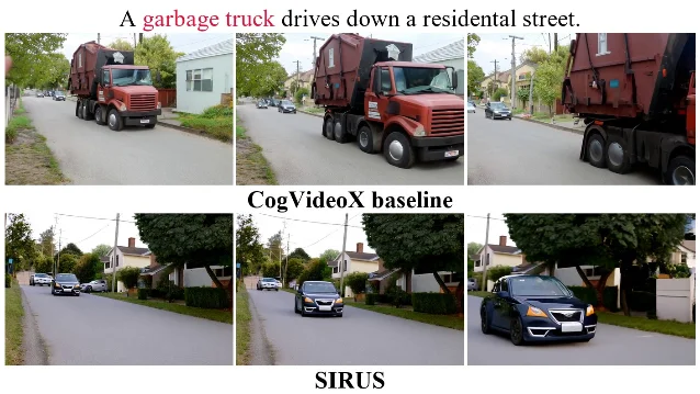 SIRUS 在 garbage truck 上的定性对比