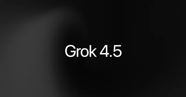 Grok 4.5 官方标题图