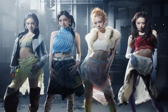 aespa in their "LEMONADE" comeback visuals