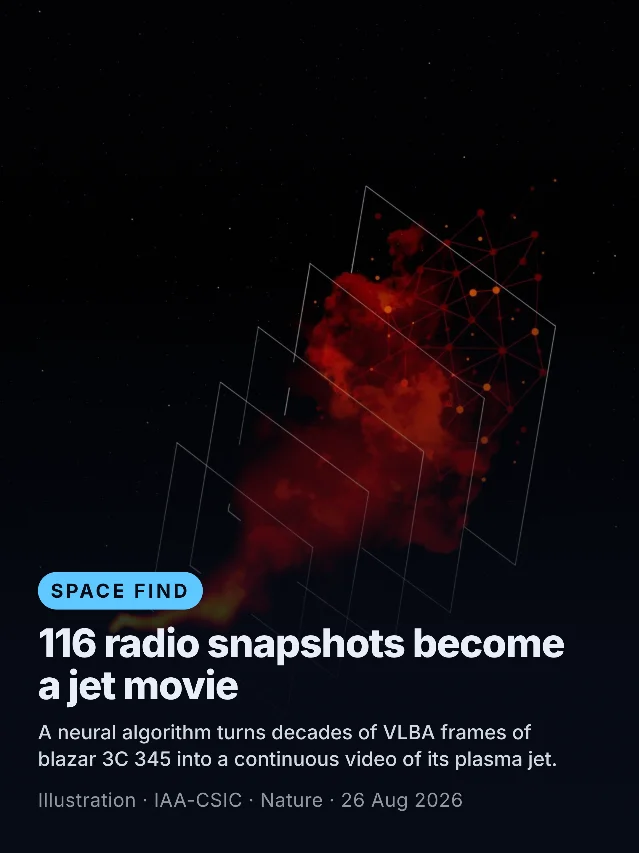 116 radio snapshots become a jet movie