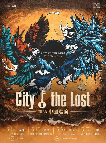 City of the Lost 2026 巡演海报