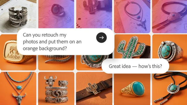 Firefly AI Assistant retouching product photos