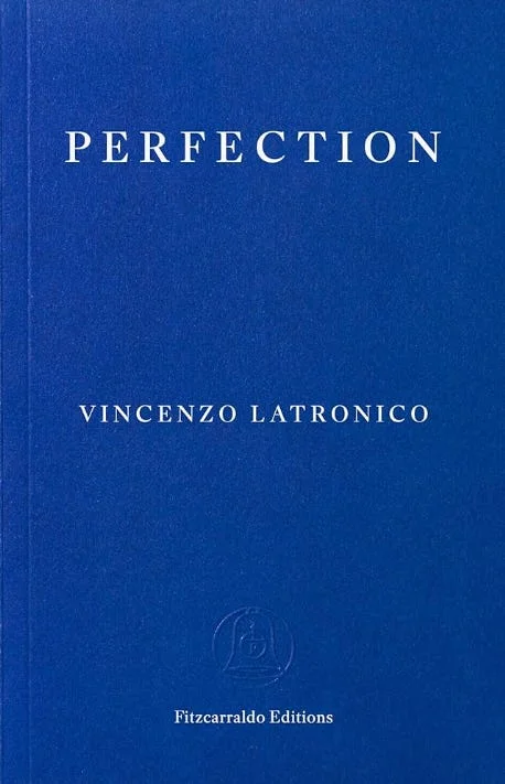 The blue cover of Perfection by Vincenzo Latronico