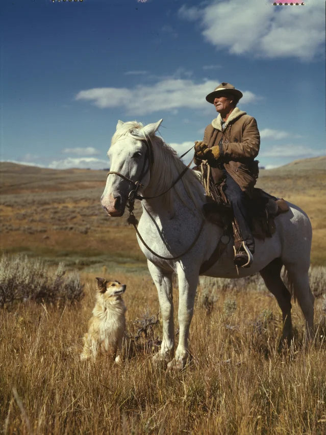 Shepherd on the Gravelly Range, 1942