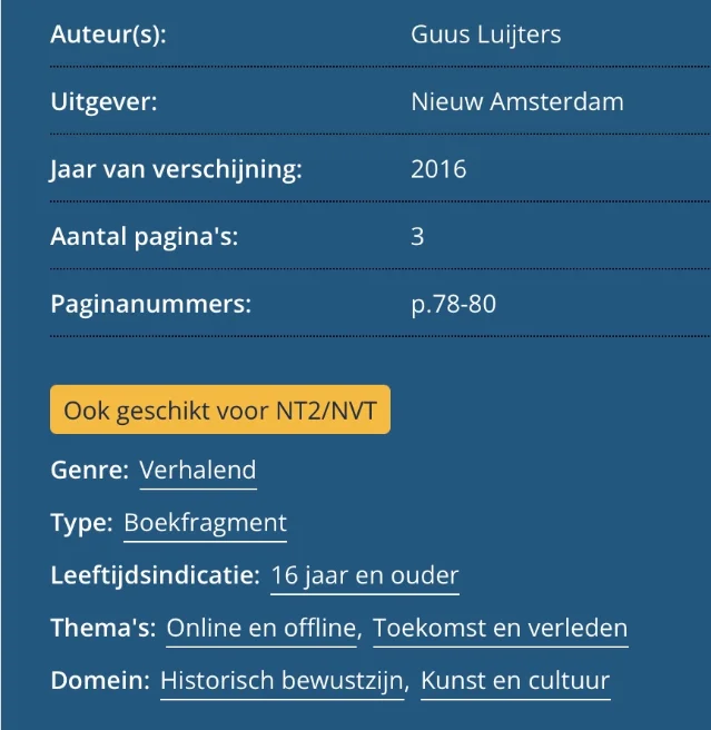 Rijketeksten.org label for selecting Dutch learning materials