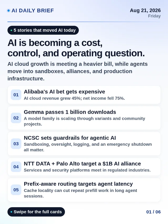 AI Daily Brief · Aug 21 — AI gets expensive, controlled, and cached