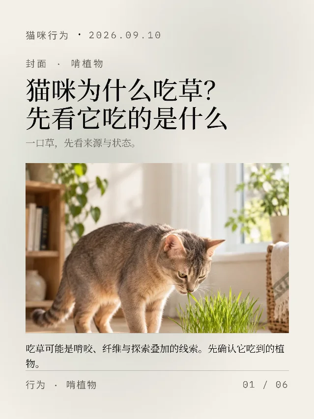猫咪为什么吃草？先看它吃的是什么