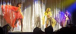 Destiny's Child performing on the 2005 tour