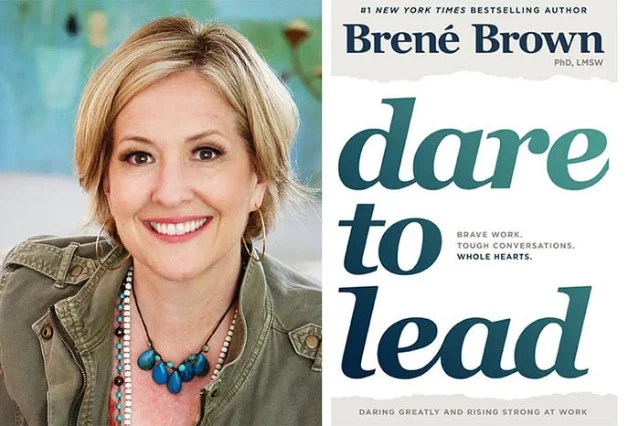 Brené Brown and Dare to Lead book cover