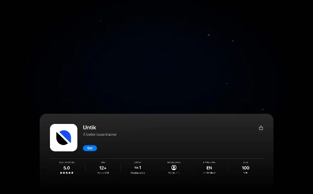 官方演示里的 App Store 上架素材准备界面，展示应用名、图标和 Get 按钮样式的商店卡片