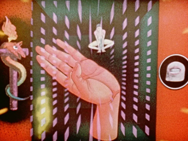 哈里·史密斯《Film No. 11: Mirror Animations》的抽象画面