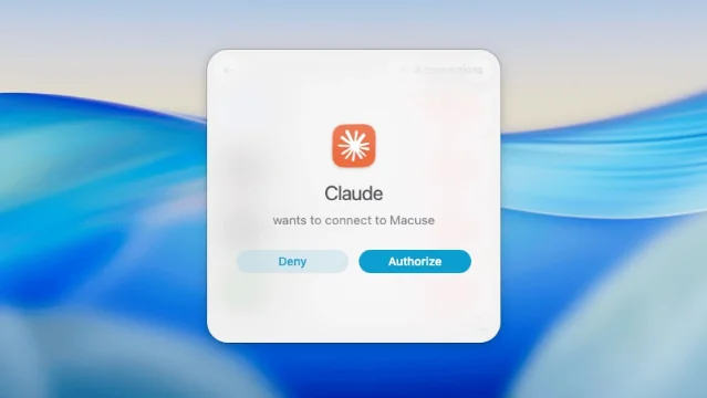 Claude 请求连接 Macuse 的授权弹窗