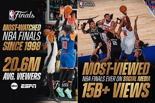 NBA 官方总决赛收视信息图