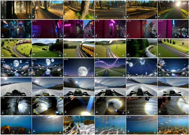Alaya-EVOKE's long-horizon rollout examples across six environments