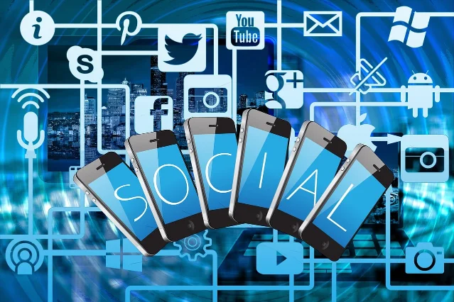 Social media streaming platform illustration