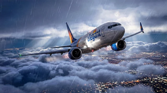 Allegiant Air Boeing 737 MAX 8 concept rendering in Allegiant livery