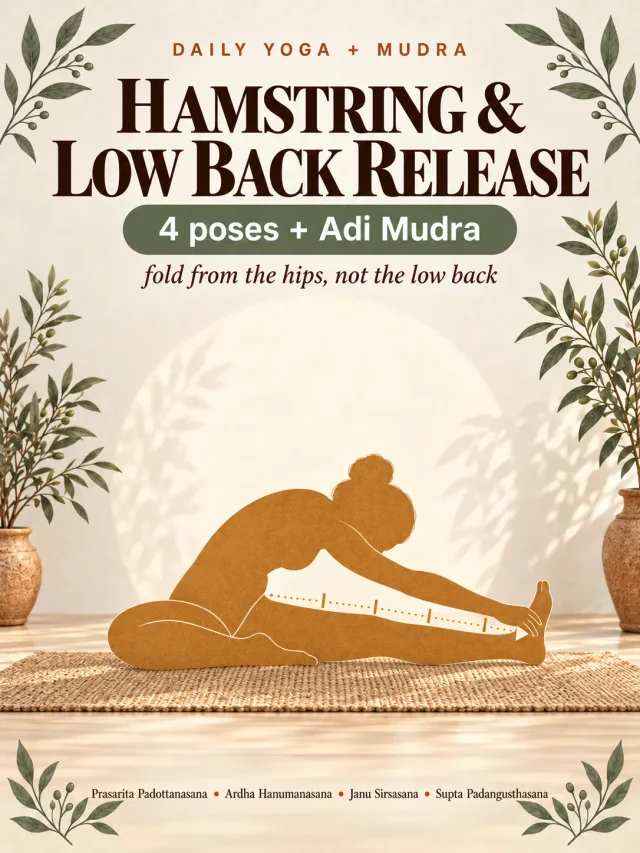 Hamstring & Low Back Release: 4 Poses + Adi Mudra