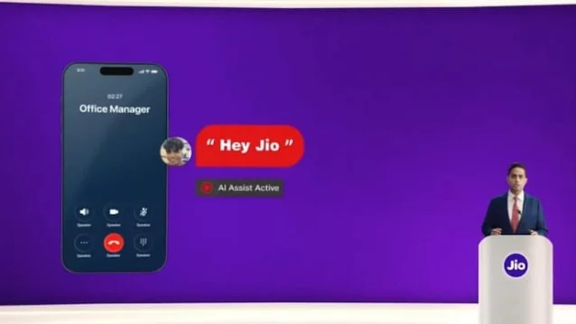 Jio call-agent launch card