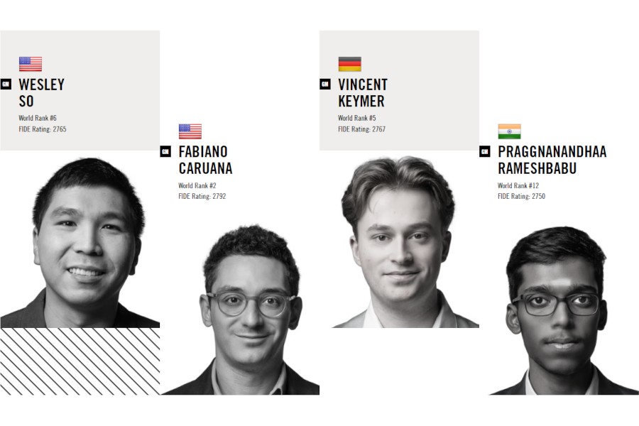 The four 2026 Grand Chess Tour finalists