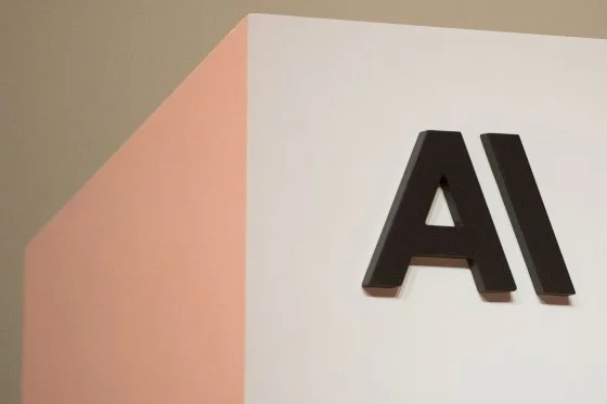 Anthropic logo at a company event