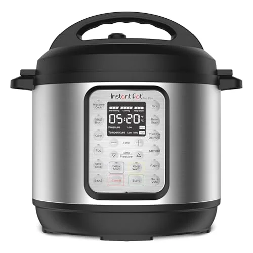 Instant Pot Duo Plus 9-in-1 6QT multi-cooker in stainless steel