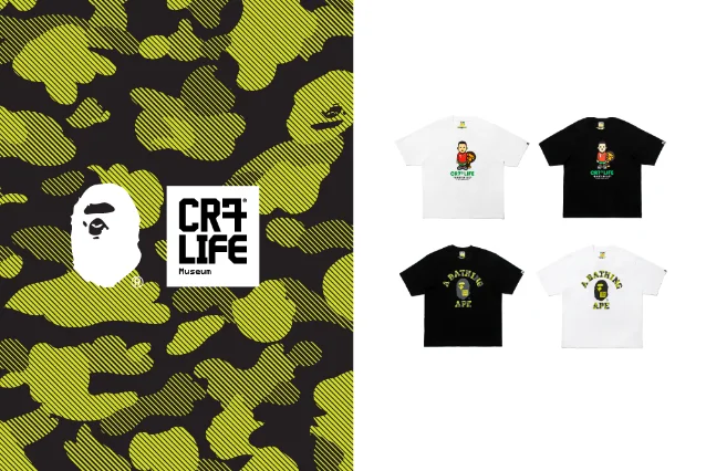BAPE×CR7 LIFE 联名短 TEE 设计图
