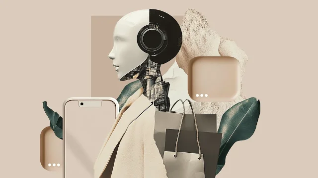 AI beauty production system illustration