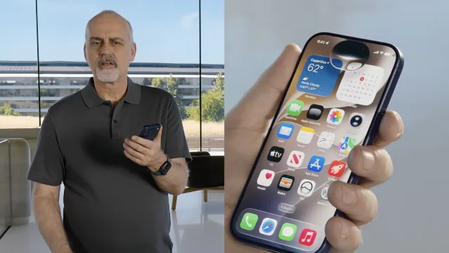 WWDC 2026 上 Apple 展示搭载全新 Dynamic Island 界面的 Siri AI