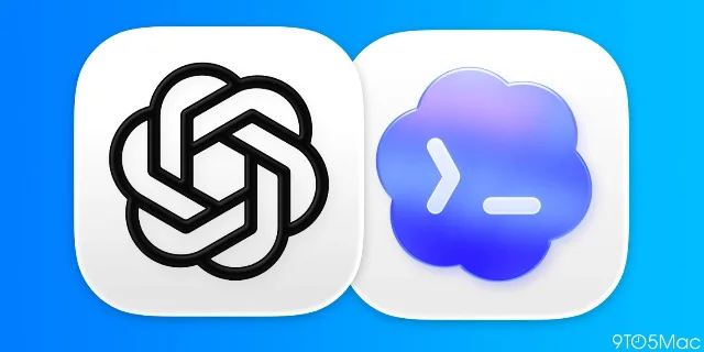 ChatGPT and Codex icons side by side on a blue background