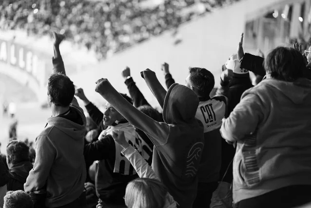 Argentina supporters in a stadium