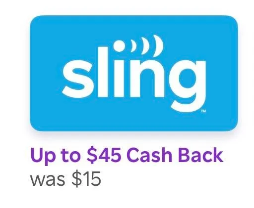 SlingTV Amex Offer terms screenshot from r/amex