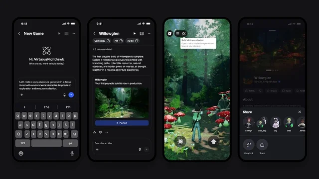 Roblox Build’s mobile prompt-to-game workflow
