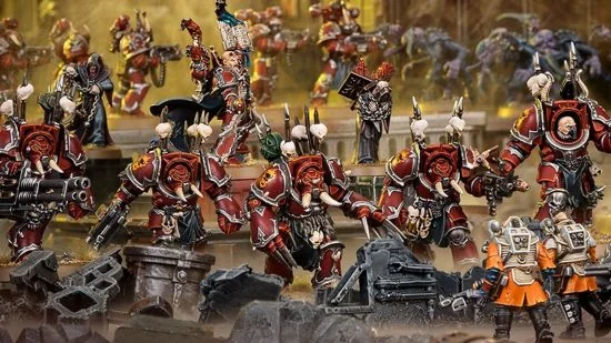 Word Bearers Chaos Space Marines in battle