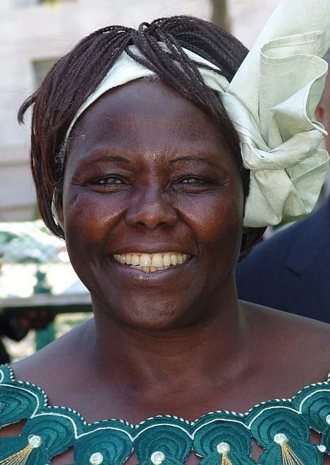 Wangari Maathai in 2001