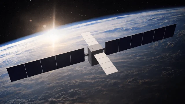 Orbital satellite concept render