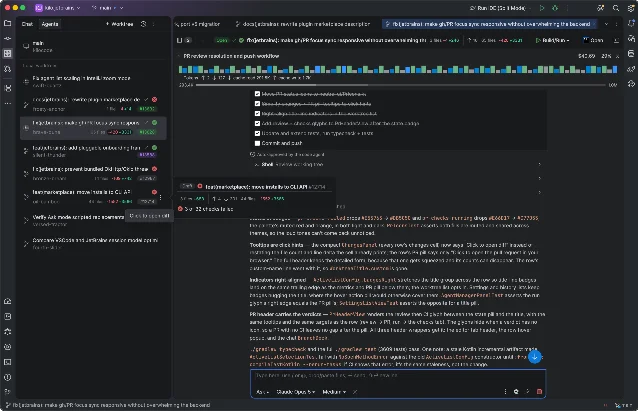 Kilo 官方展示的 Agent Manager 界面，显示多个任务与隔离工作区