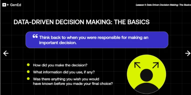 E-learning development with Articulate showing an interactive module for corporate training