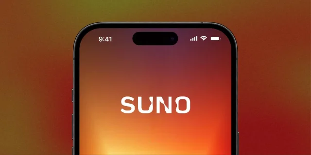 Suno mobile application interface