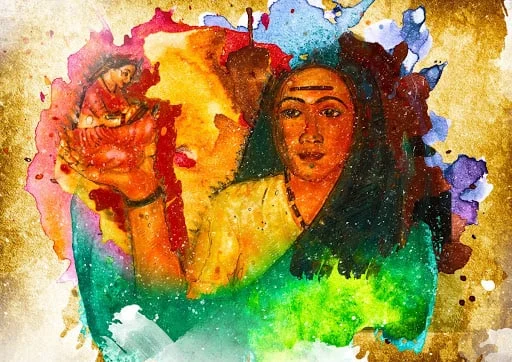 Illustrated scene from a Google Arts &amp; Culture story on Savitribai Phule