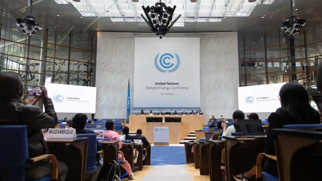 Delegates at the UN Climate Change Conference, Bonn, Germany, 2026