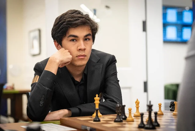Javokhir Sindarov at the Sinquefield Cup