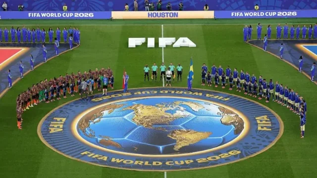 Netherlands and Sweden line up before kickoff