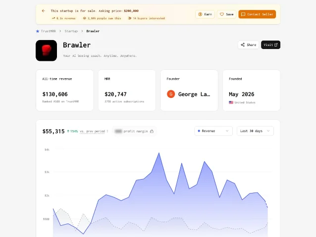 Brawler 的核验页首屏
