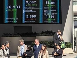 香港交易所股指显示屏