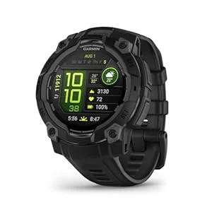 Garmin Instinct 3 black GPS smartwatch with AMOLED display