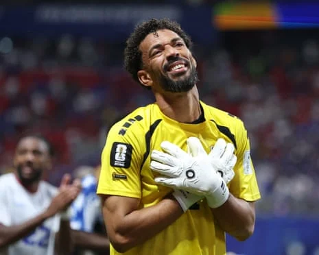 Vozinha celebrating after Cape Verde's draw with Spain